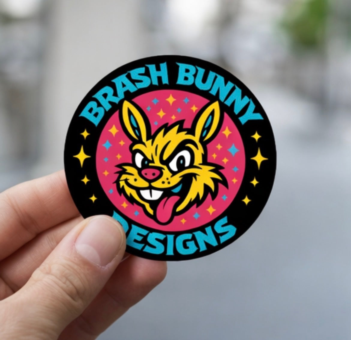 3" Brash Bunny Decals
